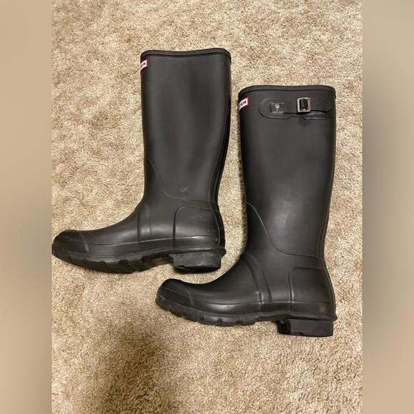 Hunter | Original Tall Rain Boots - Matte Black - Picture 10 of 13